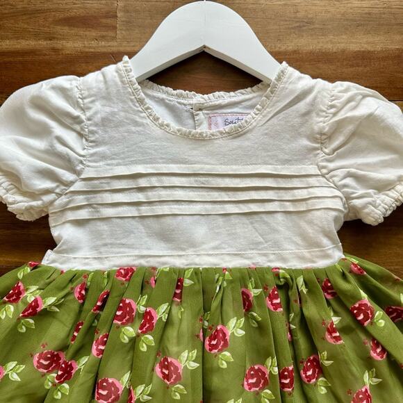 SweetHoney Christmas Tiny Dancer Dress Perfect Posie Floral Linen Chiffon Lace 6 - Picture 3 of 8